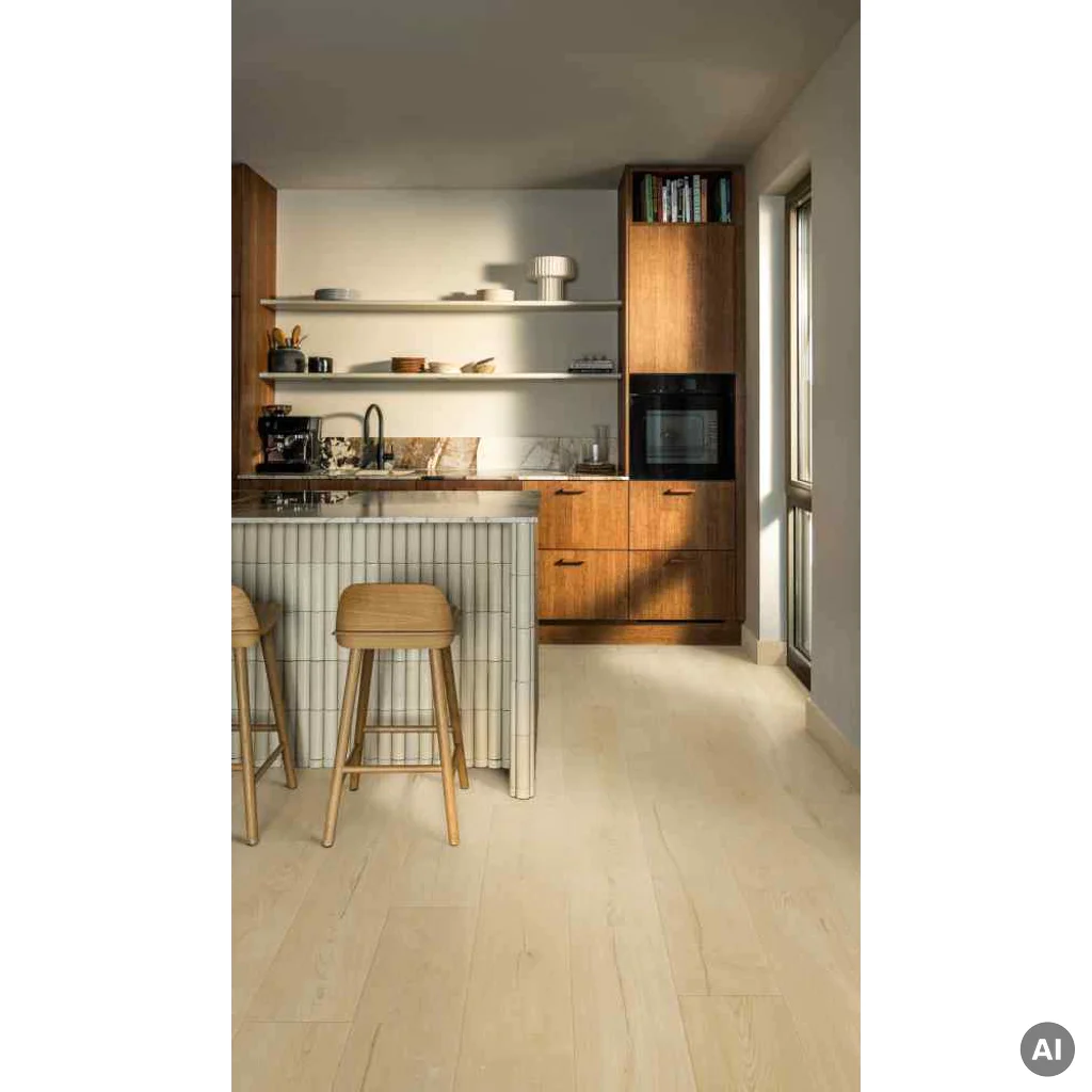 Panele winylowe ze zintegrowanym podkładem Dąb bielony szczytowy AVMPBU41262 Naturalny 7.5 mm Klasa 33, Panele winylowe, Alira, Quick-Step