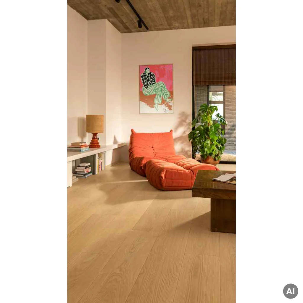 Panele winylowe ze zintegrowanym podkładem Dąb karmelowy dolinowy AVMPBU41264 Naturalny 7.5 mm Klasa 33, Panele winylowe, Alira, Quick-Step