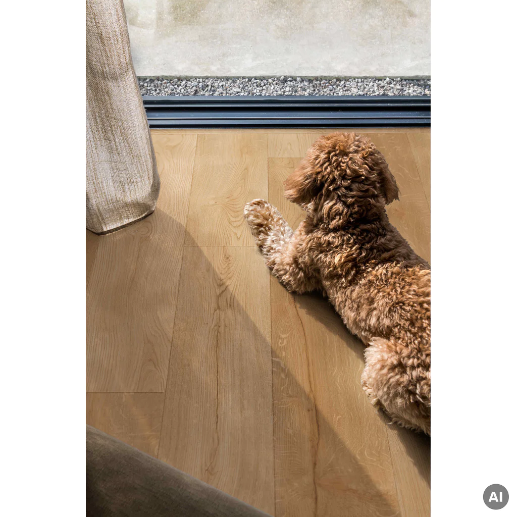 Panele winylowe ze zintegrowanym podkładem Dąb wędzony szczytowy AVMPBU41265 Ciemny 7.5 mm Klasa 33, Panele winylowe, Alira, Quick-Step
