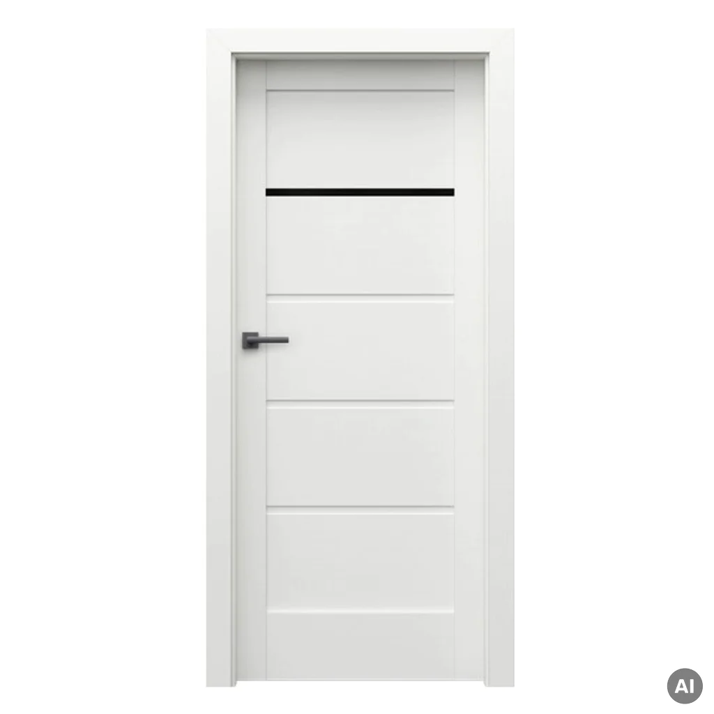 Drzwi Porta VERTE HOME model G.1 z czarną szybą, Drzwi wewnętrzne, PORTA VERTE HOME gr. G, PORTA
