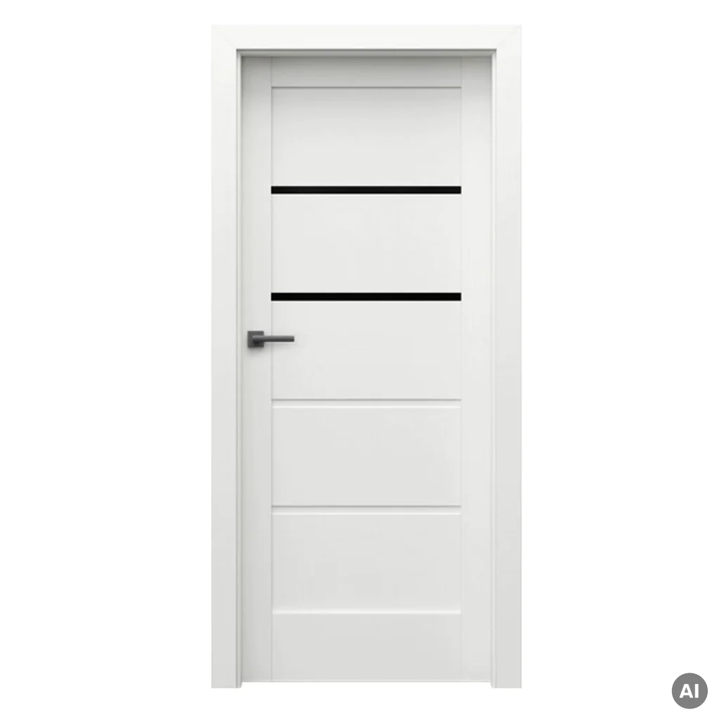Drzwi Porta VERTE HOME model G.2 z czarną szybą, Drzwi wewnętrzne, PORTA VERTE HOME gr. G, PORTA