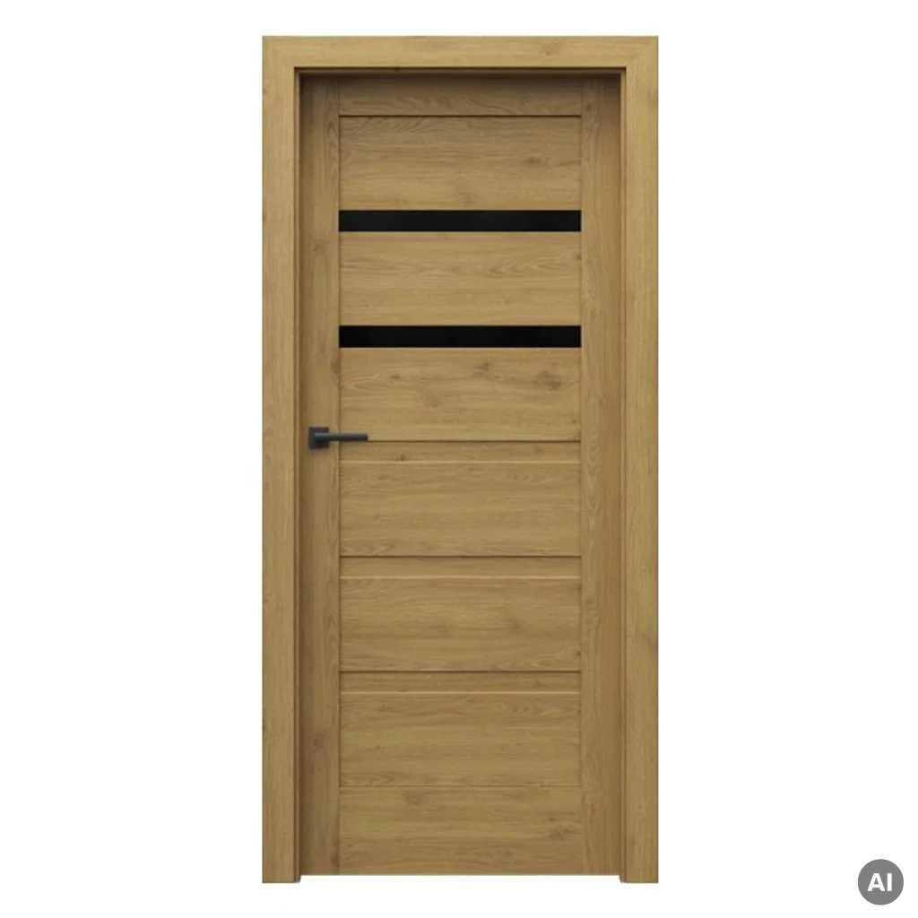Drzwi Porta VERTE HOME model H.2 z czarną szybą, Drzwi wewnętrzne, PORTA VERTE HOME gr. H, PORTA
