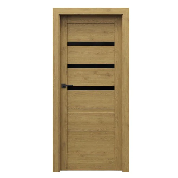 Drzwi Porta VERTE HOME model H.3 z czarną szybą