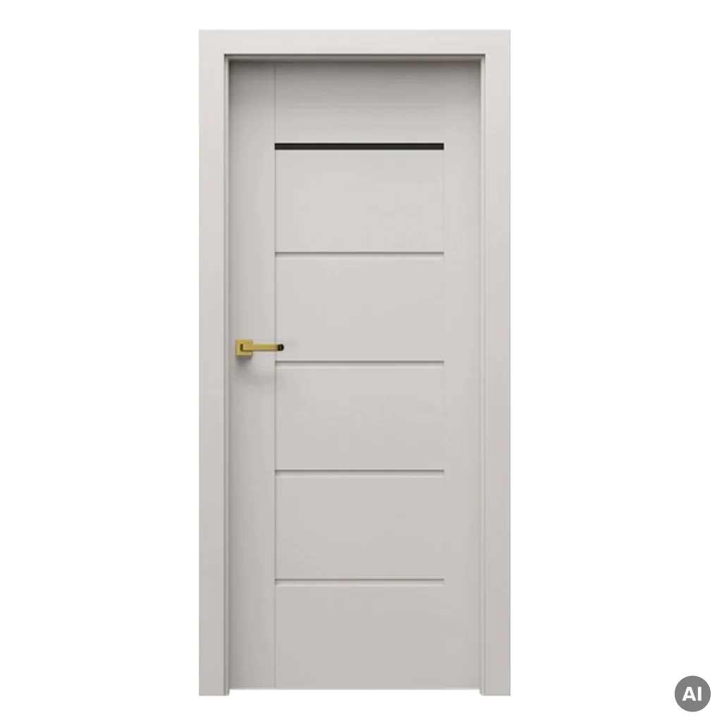 Drzwi Porta VERTE Premium model E.1 z czarną szybą, Drzwi wewnętrzne, PORTA VERTE PREMIUM gr. E, PORTA