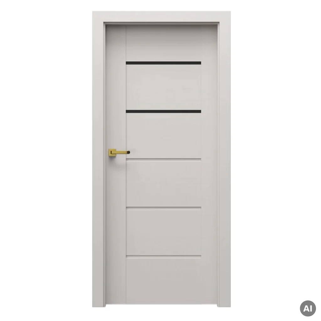 Drzwi Porta VERTE Premium model E.2 z czarną szybą, Drzwi wewnętrzne, PORTA VERTE PREMIUM gr. E, PORTA