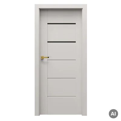 Drzwi Porta VERTE Premium model E.2 z czarną szybą