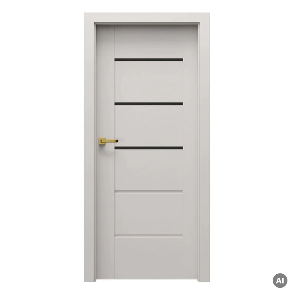 Drzwi Porta VERTE Premium model E.3  czarną szybą, Drzwi wewnętrzne, PORTA VERTE PREMIUM gr. E, PORTA