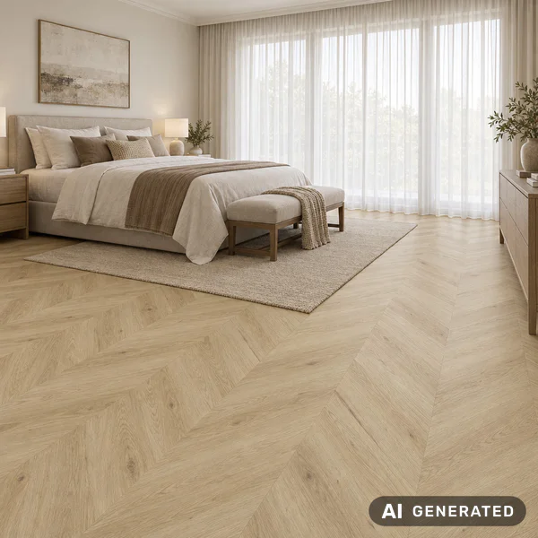 Panele winylowe Jodła Chevron Dąb Norrvik Naturalny 4.5 mm