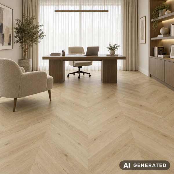 Panele winylowe Jodła Chevron Dąb Norrvik Naturalny 4.5 mm