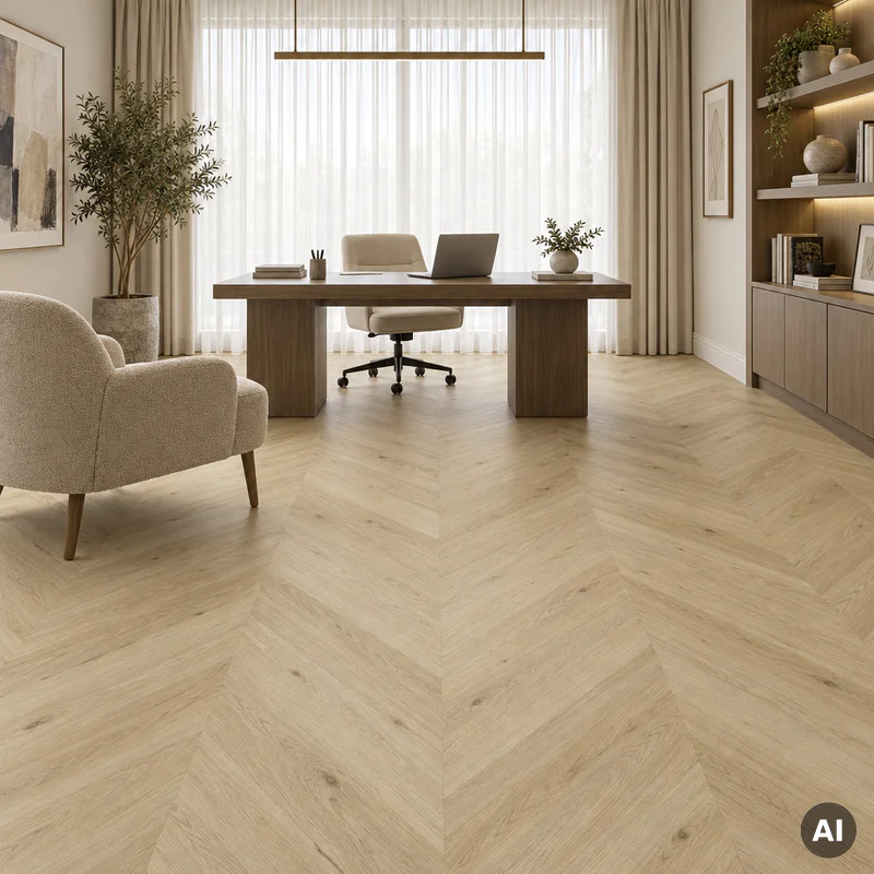 Panele winylowe Jodła Chevron Dąb Norrvik Naturalny 4.5 mm