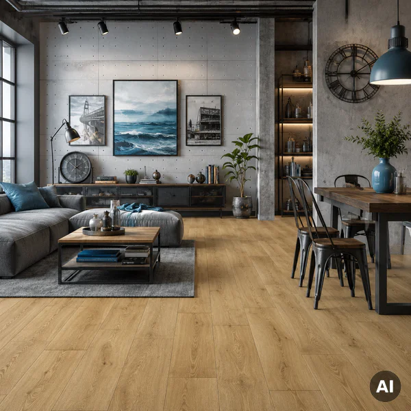 Panele Podłogowe Dąb Pustynny Naturalny Ciepły MJ3551 AC4