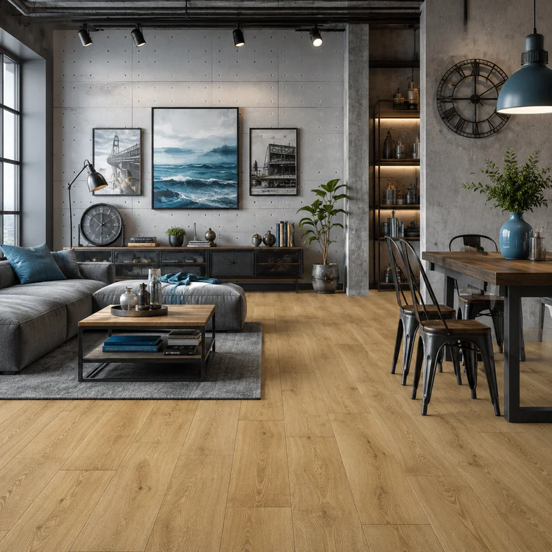 Panele Podłogowe Dąb Pustynny Naturalny Ciepły MJ3551 AC4