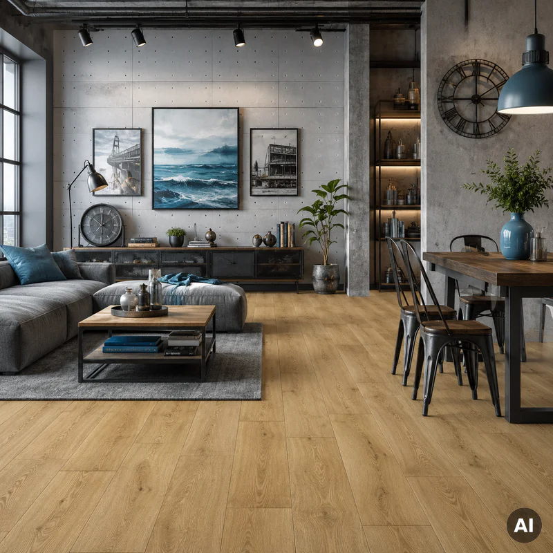 Panele Podłogowe Dąb Pustynny Naturalny Ciepły MJ3551 AC4