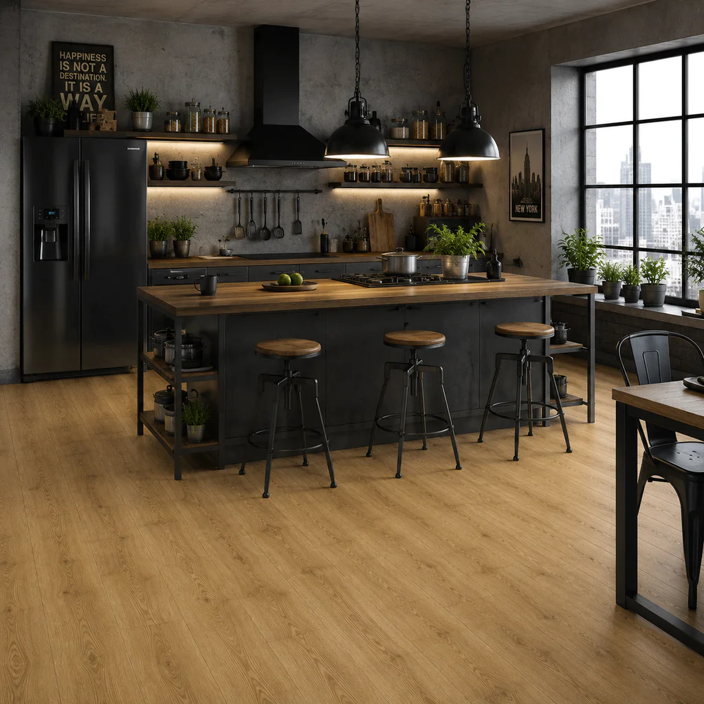 Panele Podłogowe Dąb Pustynny Naturalny Ciepły MJ3551 AC4 9.5 mm, Panele podłogowe, Majestic, Quick-Step Unilin