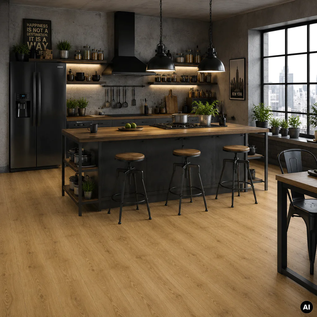 Panele Podłogowe Dąb Pustynny Naturalny Ciepły MJ3551 AC4 9.5 mm, Panele podłogowe, Majestic, Quick-Step Unilin