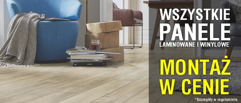 MONTAŻ W CENIE przy zakupie paneli laminowanych i winylowyc