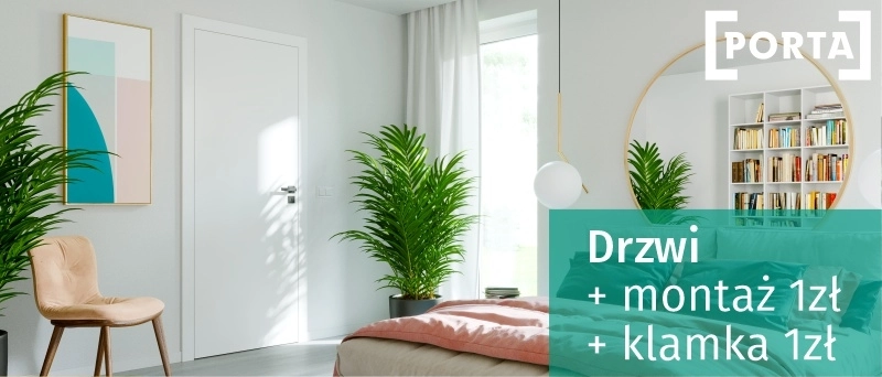 Super oferta na drzwi Porta + montaż 1zł + klamka 1zł. Sz