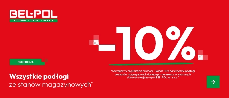 -10% na wszystkie podłogi ze stanów magazynowych w Bel-Pol