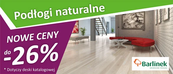 Promocja podłogi drewniane Barlinek -26%