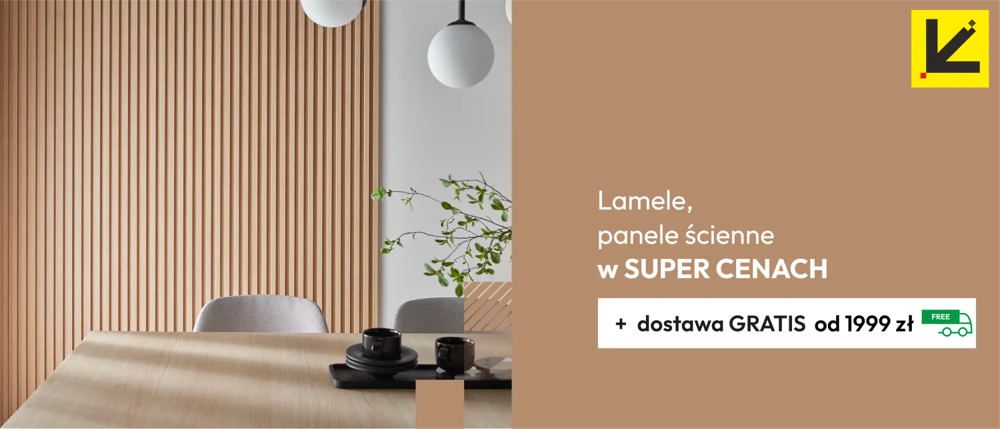 Oferta Specjalna Lamele, panele ścienne w SUPER CENACH + do