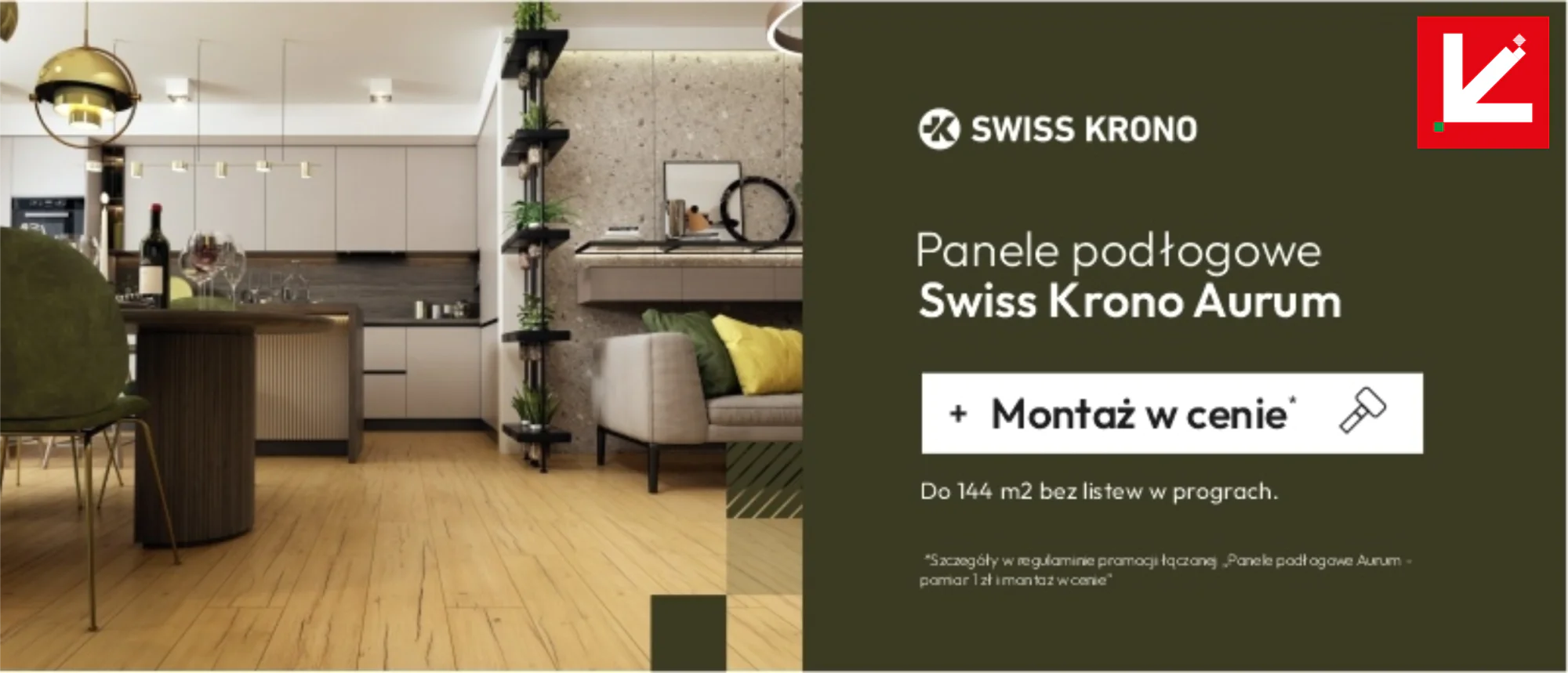Promocja panele podłogowe Aurum z pomiarem za 1 zł i monta