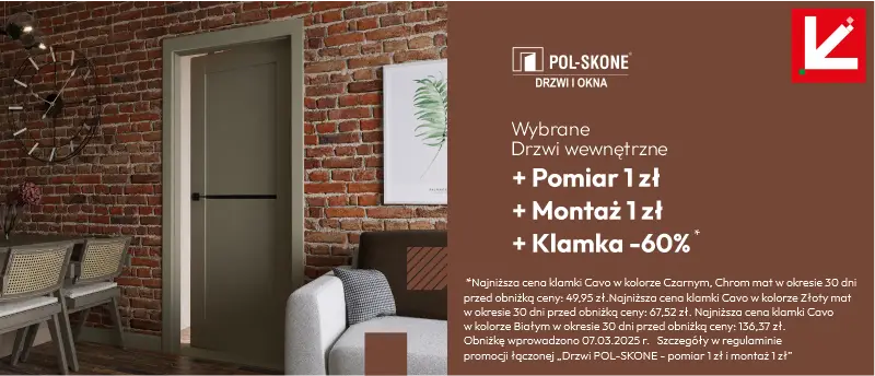 Super oferta na drzwi Pol-Skone STUDIO + pomiar 1zł + monta
