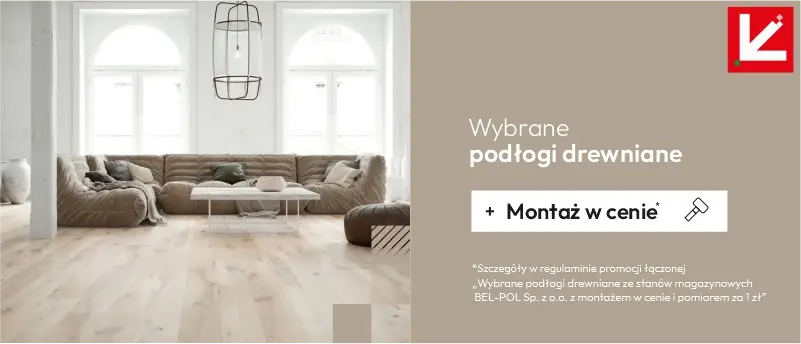 Wybrane podłogi drewniane ze stanów magazynowych z montaż
