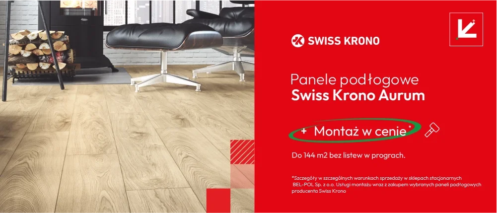Oferta panele podłogowe SWISS KRONO Aurum z montażem w cen