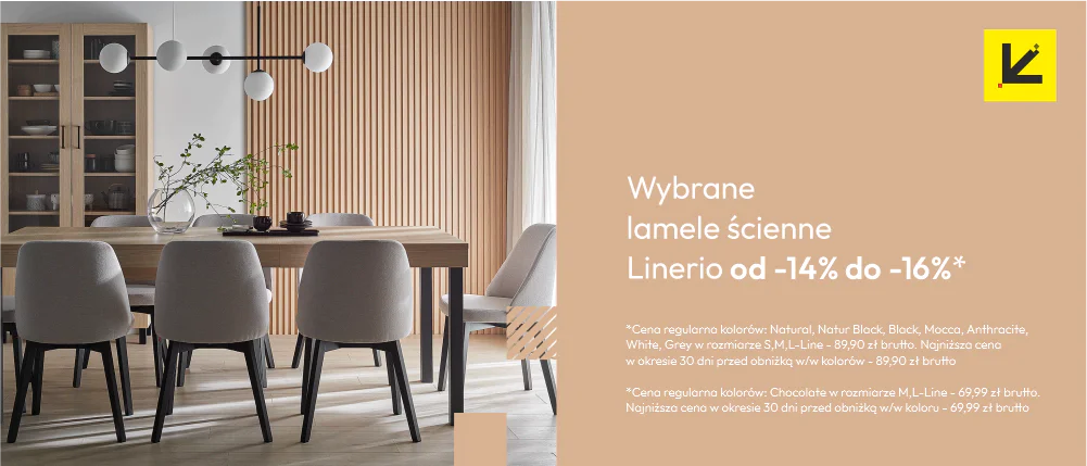 Oferta Specjalna Lamele Linerio od -14% do -16%