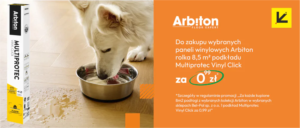 Promocja przy zakupie 8 m2 wybranych paneli winylowych Arbit